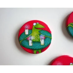 Kühlschrankadvent - 4 Magnete zur Adventszeit, Button Magnete, Adventkalender, Adventkranz, Weihnachten, Advent Magnete