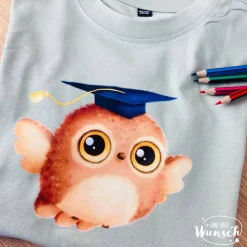 Kids Shirt - Schulkind | Einschulungsshirt | Eule | Einschulung Geschenk | Erste Klasse | 100% Baumwolle |