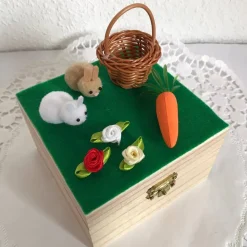 Kinder Geldgeschenk Ostern Junge Mädchen verpacken Gutschein Geld verschenken Osterhasen Holzbox Mann Frau