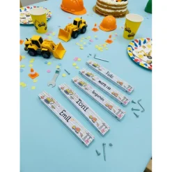 Kinder Meterstab Baustelle personalisiert – Mini-Bauherr & Handwerker | 4 Motive | Geschenkidee