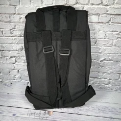 Kinder Rolltop Rucksack mit Bagger & Namen bestickt I personalisierte Kita-Tasche I Kindergartentasche für Jungen