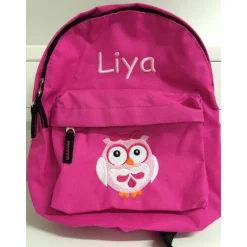 Kinder Rucksack + Motiv Eule ( Nr. 89 ) + Name