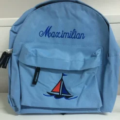 Kinder Rucksack + Motiv Segelschiff ( Nr. 21 ) + Name