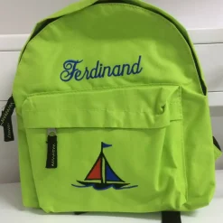 Kinder Rucksack + Motiv Segelschiff ( Nr. 21 ) + Name