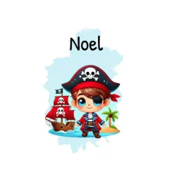 Kinder Rucksack mit Namen Pirat Junge Kinderrucksack personalisiert Geschenk Kindergarten Kita Start