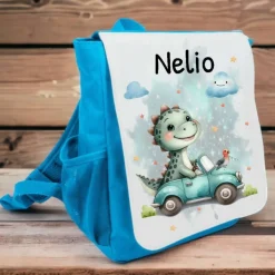 Kinder Rucksack mit Namen Dinosaurierer Junge Kinderrucksack personalisiert Geschenk Kindergarten Kita Start