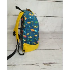 Kindergarten Rucksack Baustelle blau– Individuell, Softshell, 2 Größen, Kita