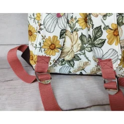 Kindergarten Rucksack Blumen retro – Individuell, Softshell, 2 Größen, Kita