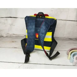 Kindergarten Rucksack Feuerwehr mit Stickerei innen – Individuell, Softshell, 2 Größen, Kita