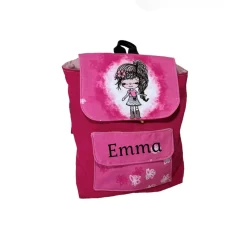 Kindergarten Rucksack girl pink // Kinderrucksack für Mädchen // Genähter Rucksack für Kinder