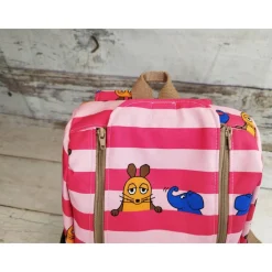 Kindergarten Rucksack, Kita Tasche, Maus, 4 Farben, 2 Größen, Softshell, personalisierbar