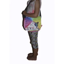 Kindergarten Rucksack oder Tasche Motiv Rakete mit Name / personalisierbar / Blau / Rosa