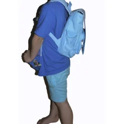 Kindergarten Rucksack oder Tasche Motiv Wolf mit Name / personalisierbar / Blau / Rosa