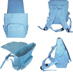 Kindergarten Rucksack oder Tasche Motiv Einhorn mit Name / personalisierbar / Blau / Rosa