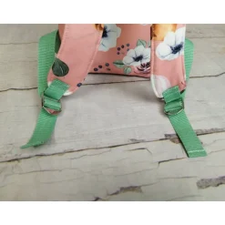 Kindergarten Rucksack Rosenrehe mint– Individuell, Softshell, 2 Größen, Kita