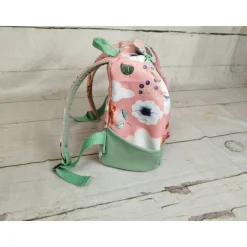 Kindergarten Rucksack Rosenrehe mint– Individuell, Softshell, 2 Größen, Kita