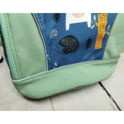 Kindergarten Rucksack Waldtiere petrol– Softshell, Kita