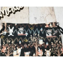 Kindergarten Turnbeutel forest friends– Softshell, 3 Größen, personalisierbar