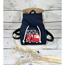Kindergartenrucksack Feuerwehrauto Feuerwehr Kindergarten personalisiert individuelles Geschenk