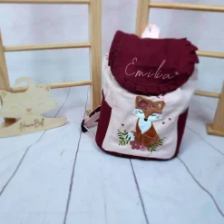 Kindergartenrucksack für Kinder im Alter von 2-6Jahren, Farbe frei wählbar, Wunschmotiv, Name inkl, Brustgurt optional