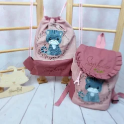 Kindergartenrucksack für Kinder im Alter von 2-6Jahren, Farbe frei wählbar, Wunschmotiv, Name inkl, Brustgurt optional
