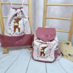 Kindergartenrucksack für Kinder im Alter von 2-6Jahren, Farbe frei wählbar, Wunschmotiv, Name inkl, Brustgurt optional