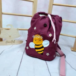 Kindergartenrucksack für Kinder von 2-6Jahren,aufwendig bestickt,Farbe frei wählbar,Name inkl, Brustgurt optional