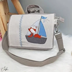 Kindergartenrucksack, Kindergartentasche, Fuchs, Stickdatei, personalisierbar, Geschenk, Rucksack, Tasche, individuell