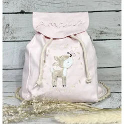 Kindergartenrucksack Mädchen Reh Kindergarten personalisierbar individuelles Geschenk