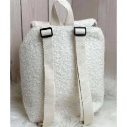 Kindergartenrucksack personalisiert – Boucle Kinderrucksack mit Smileymotiv für Mädchen & Jungen