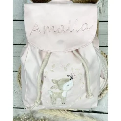 Kindergartenrucksack personalisiert Regenbogen Kindergarten Kindergartenkind individuelles Geschenk gestickt
