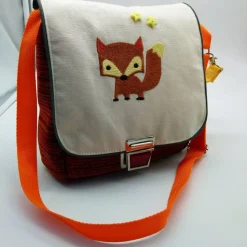 Kindergartentasche kleiner Fuchs unter den Sternen, Unikat hessmade