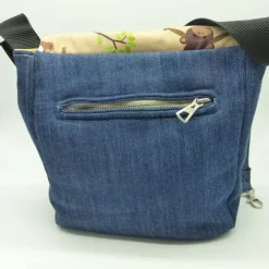 Kindergartentasche Koala & Friends, Bär, Eule, Vögelchen, KiGa-Tasche, Jeans-Upcycling, Unikat hessmade