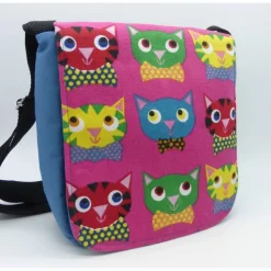 Kindergartentasche mit lustigen Katzen, Unikat von hessmade