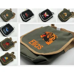 KINDERGARTENTASCHE mit Stickmotiv + NAMEN, auch fürdie Krippe