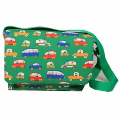 Kindergartentasche Tasche Kindertasche Autos grün grau Geschenkidee Geburtstag Kinder