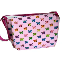 Kindergartentasche Tasche Schmetterlinge rosa pink Blümchen Umhängetasche Schultertasche Kinder