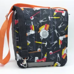 Kindergartentasche 'Werkzeuge', reflektierend, wasserabweisend, Unikat hessmade