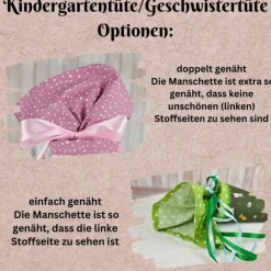 Kindergartentüte | Geschwistertüte | Name | Kindergartenstart | 5. Klasse-Schultüte | Kissen | Trosttüte | individuelle