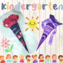 Kindergartentüte | Geschwistertüte | Regenbogen | Kindergartenstart | 5. Klasse-Schultüte | Kissen | Trosttüte | individ