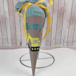 Kindergartentüte | Geschwistertüte | Bagger | Kindergartenstart | 5. Klasse-Schultüte | Kissen | Trosttüte | individuell