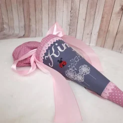 Kindergartentüte | Geschwistertüte | Pusteblume Marienkäfer | Kindergartenstart | 5. Klasse-Schultüte | Kissen | individ