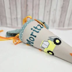 Kindergartentüte | Geschwistertüte | Bagger | Kindergartenstart | 5. Klasse-Schultüte | Kissen | Trosttüte | individuell