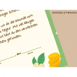 Kindergeburtstag Mitgebsel: Schatzsuche Urkunde A4 – Perfekte Belohnung für kleine Entdecker