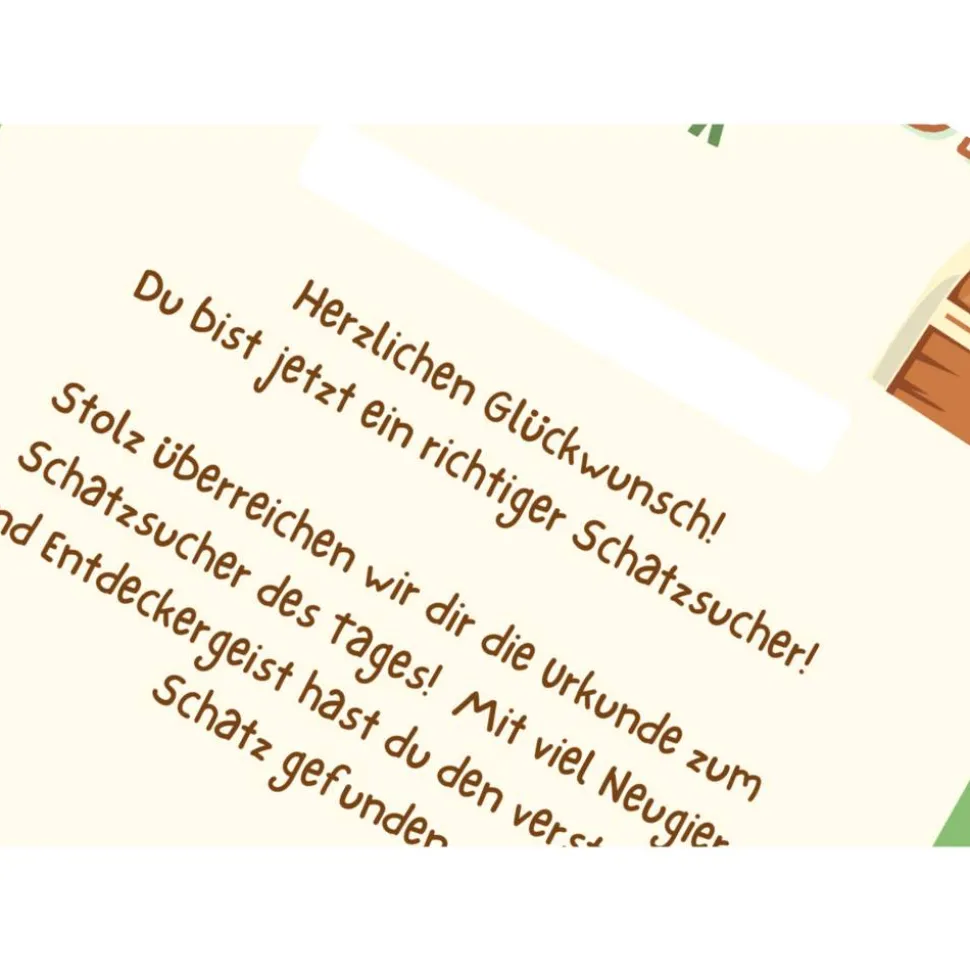 Kindergeburtstag Mitgebsel: Schatzsuche Urkunde A4 – Perfekte Belohnung für kleine Entdecker