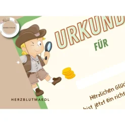 Kindergeburtstag Mitgebsel: Schatzsuche Urkunde A4 – Perfekte Belohnung für kleine Entdecker
