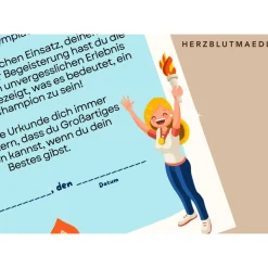 Kinderolympiade Urkunde - Perfektes Mitgebsel oder Auszeichnung für die Kinderparty |Kinderolympiade Spiele