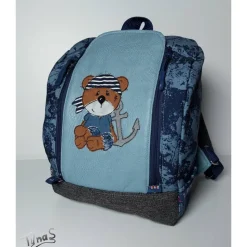 Kinderrucksack für Kindergarten oder Musikbox, im maritimen Look, Personalisierung möglich
