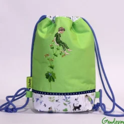 Kinder-Turnbeutel „Junge auf Blume