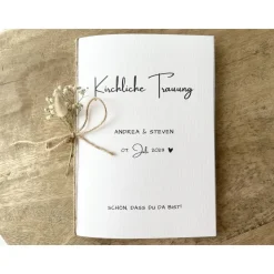 Kirchenheft Trauung Nr. 01 | personalisierbar | Katholischer Gottesdienst | kirchliche Trauung | Hochzeit | Kirche Heft